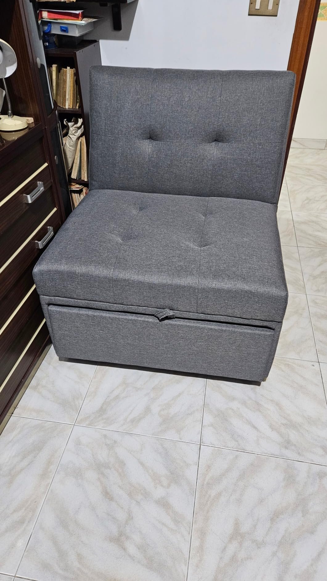 Poltrona 3-in-1 in modalità chaise-longue